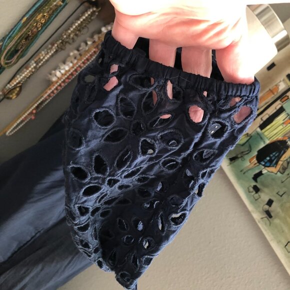 J. Crew Organic Eyelet Lace Tunic Dress Beach Cover Up - Picture 8 of 11